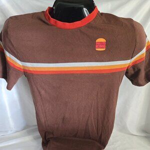 Vintage Burger King Striped 2020 Front T-shirt